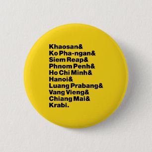 Badge Rond 5 Cm Banana Pancake Trail / Circuit