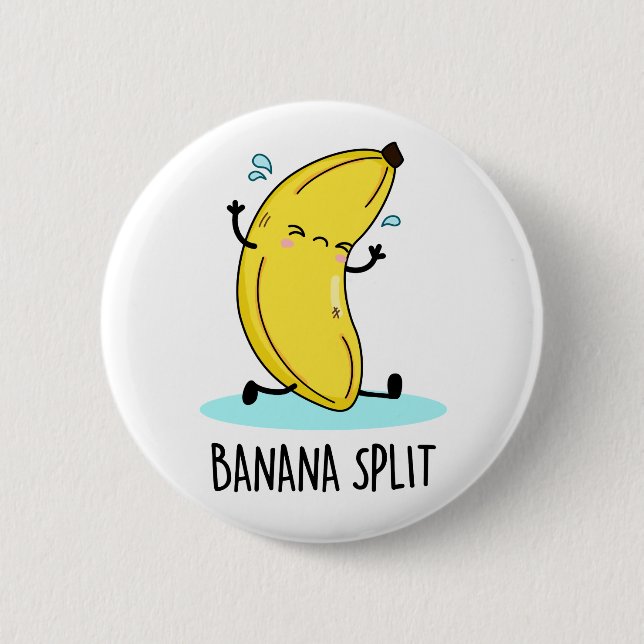 Badge Rond 5 Cm Banana Split Danser Danser Banana Pun (Devant)