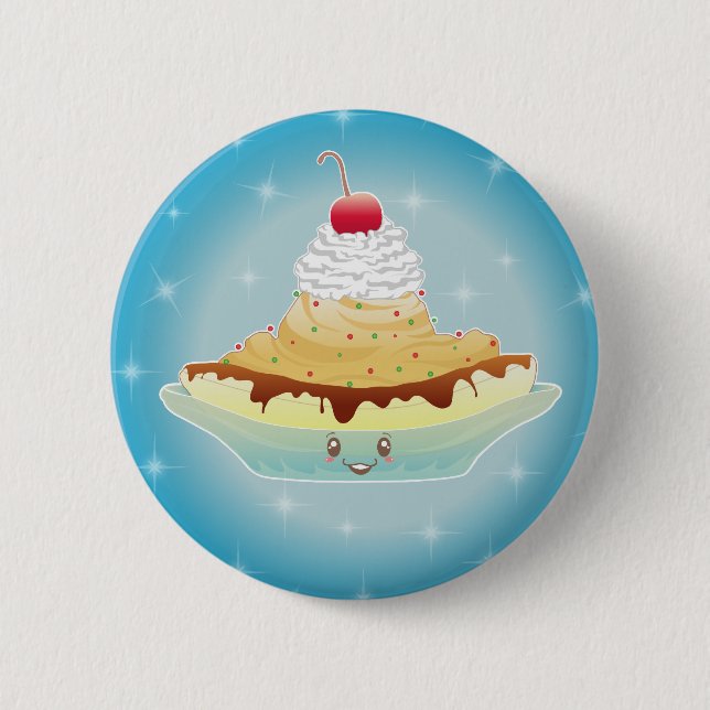 Badge Rond 5 Cm Bananasplit d'imaginaire (Devant)