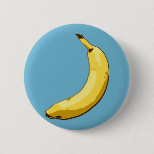 Badge Rond 5 Cm Banane
