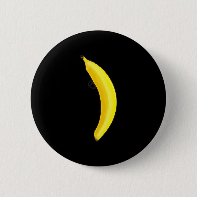 Badge Rond 5 Cm banane (Devant)