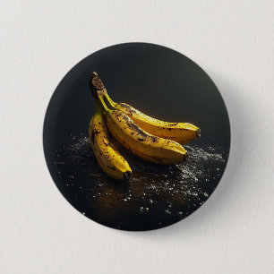 Badge Rond 5 Cm Banane, Eau et Lumière