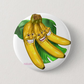Badge Rond 5 Cm bananes