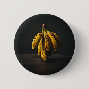 Badge Rond 5 Cm Bananes debout pittoresques