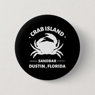 Badge Rond 5 Cm banc de sable de l'île crabe floride
