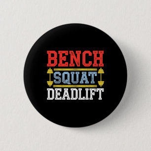 Badge Rond 5 Cm Banc Squat Deadlift Barbell Bodybuilding 1