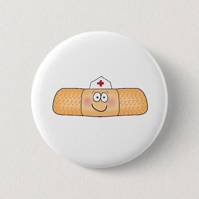 Badge Rond 5 Cm Bandage d'aide de bande de Whimsicla avec le (Devant)