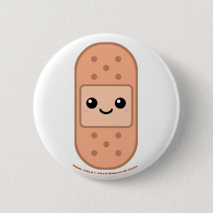 Badge Rond 5 Cm Bandage de copains de Medi