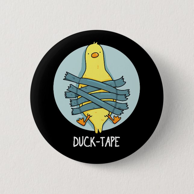 Badge Rond 5 Cm Bande de canard amusant Bande de canne Bande Basse (Devant)