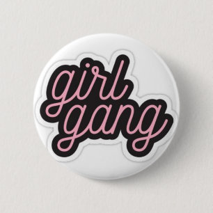 Badge Rond 5 Cm Bande de fille