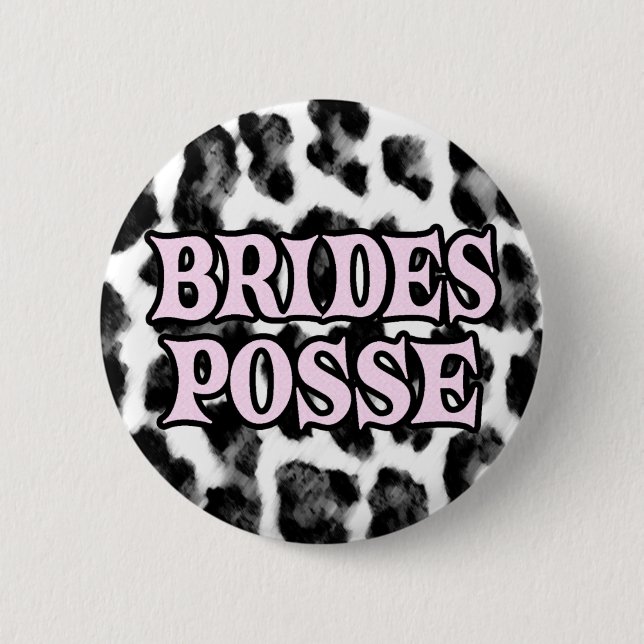 Badge Rond 5 Cm Bande de jeunes mariées (Devant)