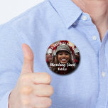 Badge Rond 5 Cm Bande de Marching personnalisée Photo Esprit de l'<br><div class="desc">Ce cool customisé lycée marching band photo spirit bouton comprend la typographie blanche de votre équipe et nom du joueur. Personnalisez avec le nom du groupe ou la mascotte sur la photo du joueur.</div>