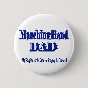 Badge Rond 5 Cm Bande de Marquage papa/ Trumpet