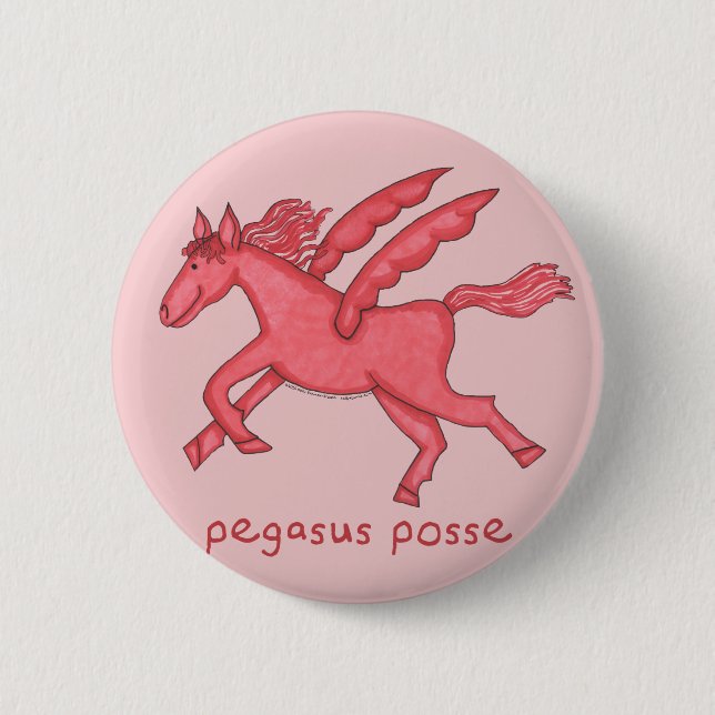 Badge Rond 5 Cm Bande de Pegasus 2-1/4" rond (Devant)