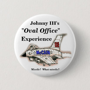 Badge Rond 5 Cm Bande dessinée d'avion à réaction de McCain,
