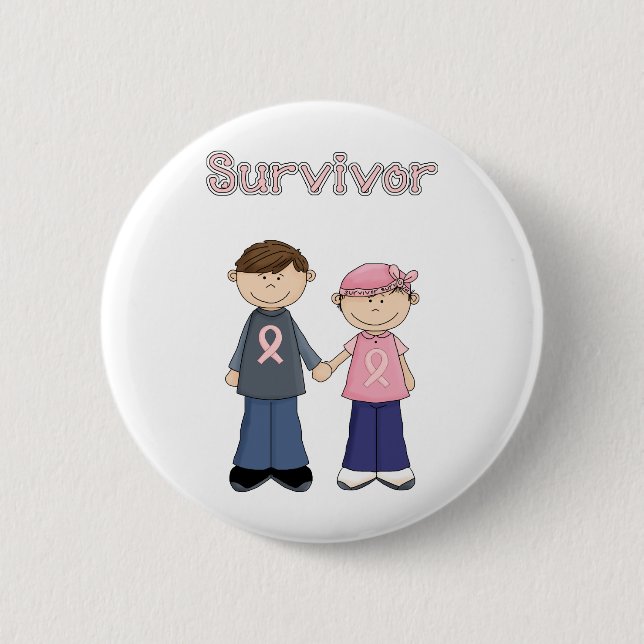 Badge Rond 5 Cm Bande dessinée de survivant (Devant)