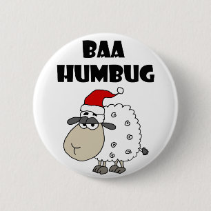Badge Rond 5 Cm Bande dessinée fumiste de Noël de bêlement drô