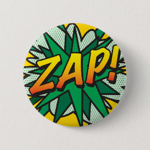 Badge Rond 5 Cm Bande dessinée Pop Art ZAP!