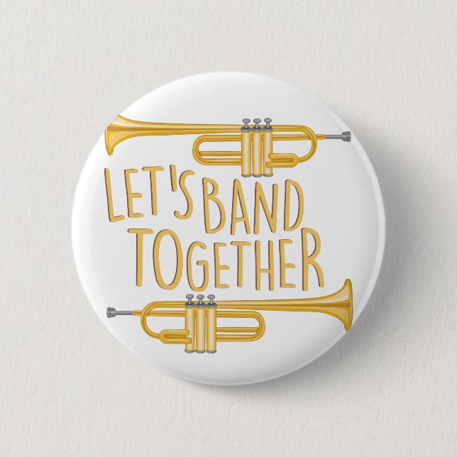 Badge Rond 5 Cm Bande ensemble (Devant)
