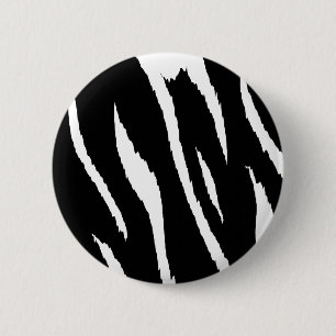 Badge Rond 5 Cm Bande noire et blanche
