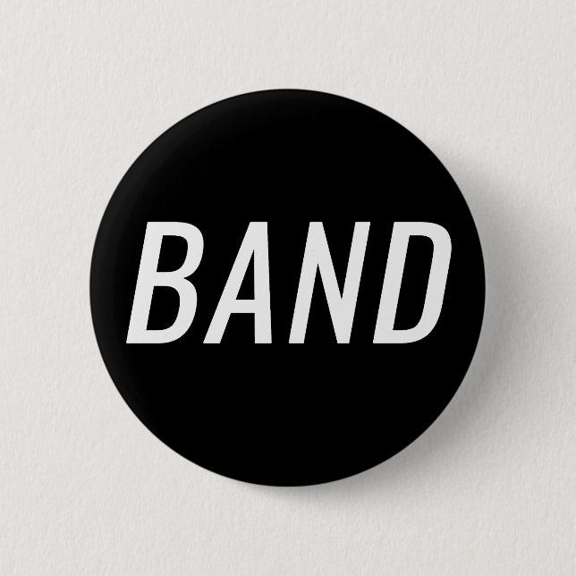 Badge Rond 5 Cm BANDE pour le support générique de musique (Devant)