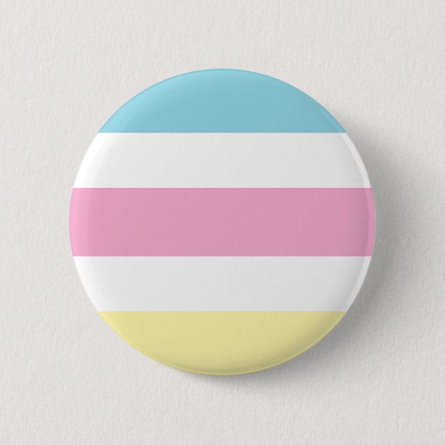 Badge Rond 5 Cm Bandes de couleurs cool (Devant)