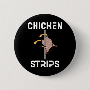 Badge Rond 5 Cm Bandes de poulet drôle de poulet dansant BBQ Byrbe
