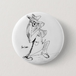 Badge Rond 5 Cm Bandes dessinées d'Erica Crooks - homme vilain sou