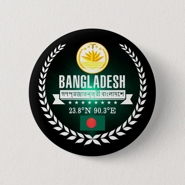 Badge Rond 5 Cm Bangladesh (Devant)