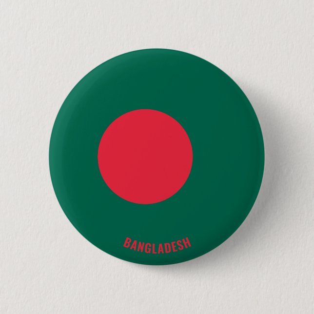 Badge Rond 5 Cm Bangladesh Drapeau mignon Patriotique (Devant)