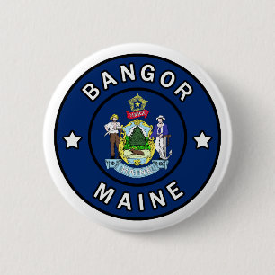 Badge Rond 5 Cm Bangor Maine