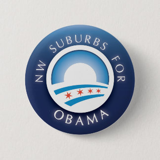 Badge Rond 5 Cm Banlieues de nanowatt pour le bouton d'Obama