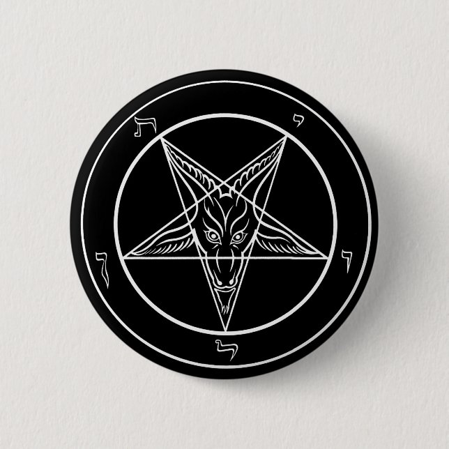 Badge Rond 5 Cm Baphomet (Devant)
