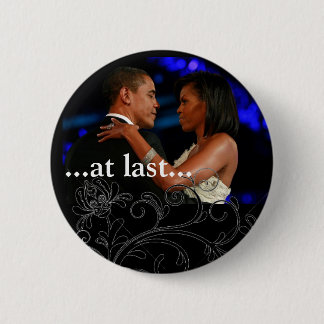 Badge Rond 5 Cm Barack et Michelle Obama