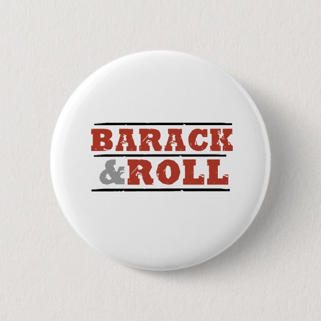 Badge Rond 5 Cm Barack et petit pain (Devant)