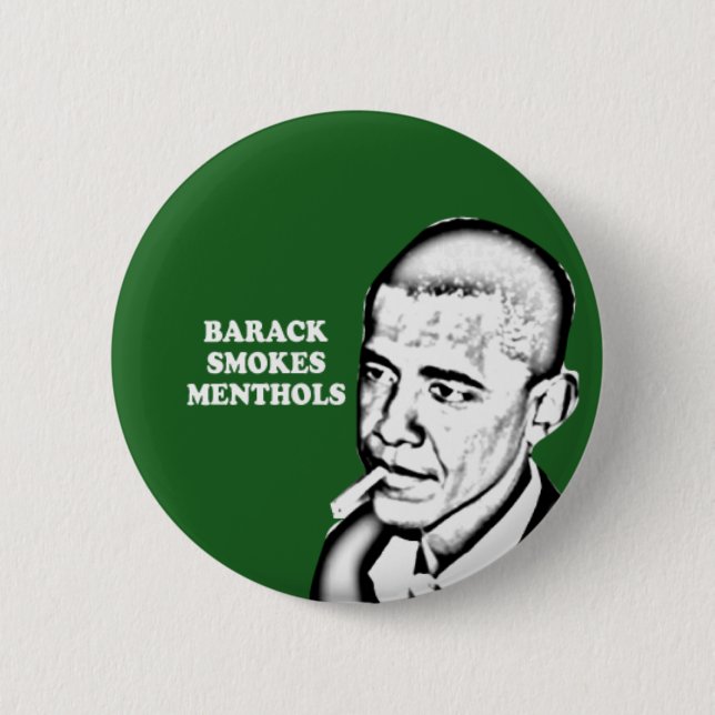 Badge Rond 5 Cm Barack fume des menthols (Devant)