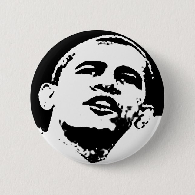 Badge Rond 5 Cm Barack Obama (Devant)