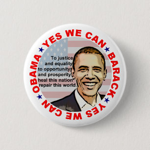 Badge Rond 5 Cm Barack Obama