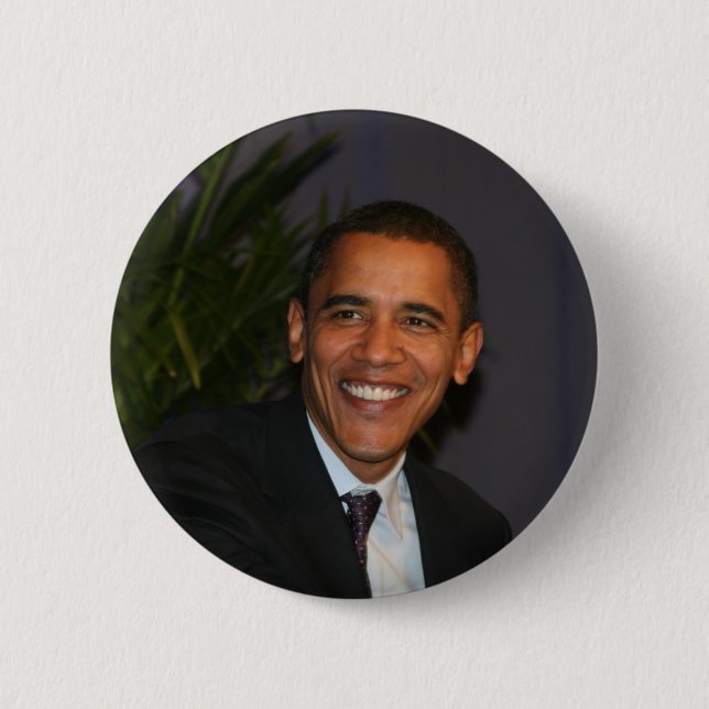 Badge Rond 5 Cm Barack Obama (Devant)