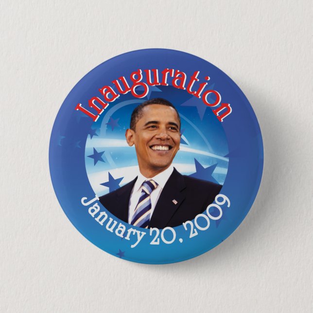 Badge Rond 5 Cm Barack Obama (Devant)