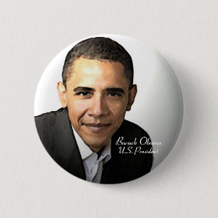 Badge Rond 5 Cm Barack Obama
