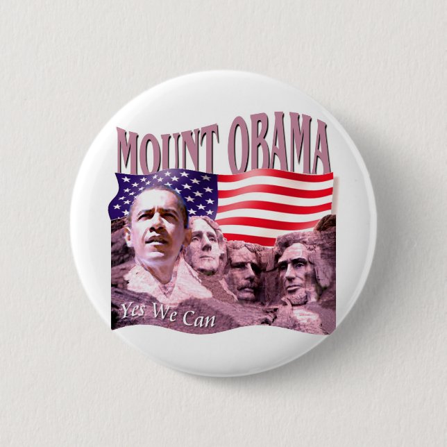 Badge Rond 5 Cm Barack Obama (Devant)