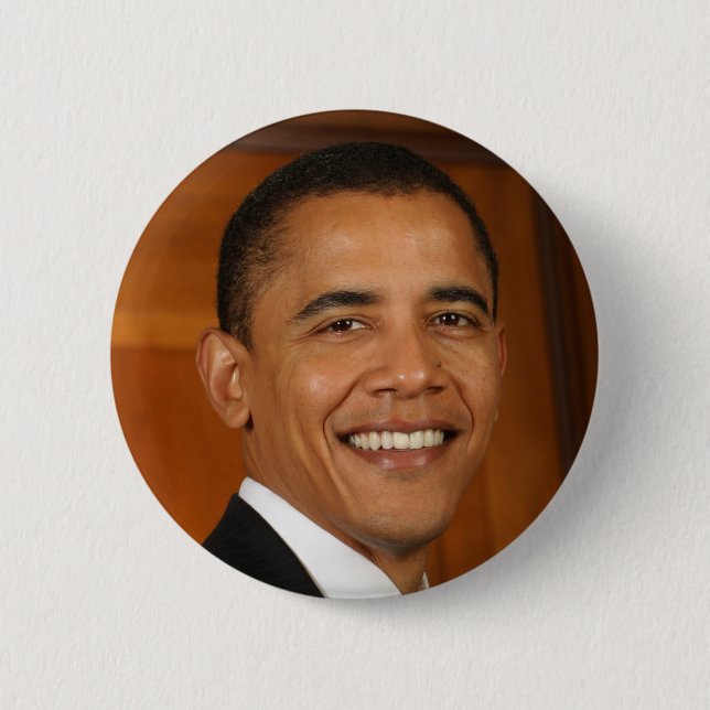 Badge Rond 5 Cm Barack Obama (Devant)