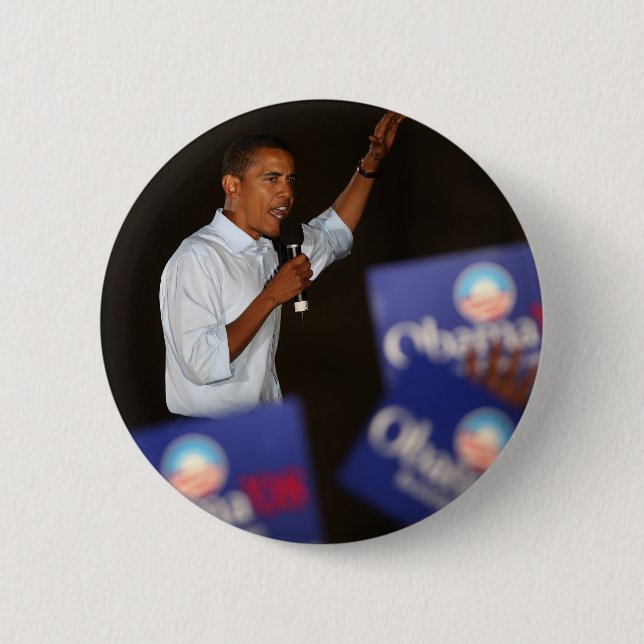 Badge Rond 5 Cm Barack Obama (Devant)
