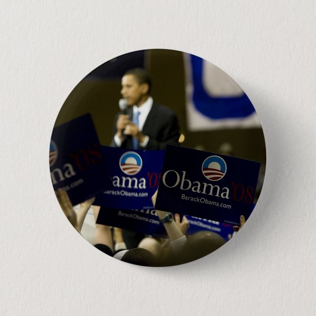 Badge Rond 5 Cm Barack Obama (Devant)