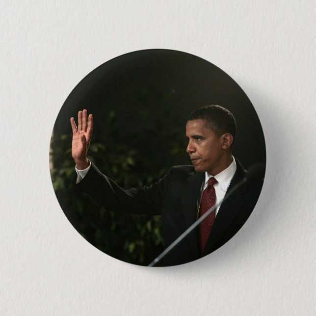 Badge Rond 5 Cm Barack Obama (Devant)