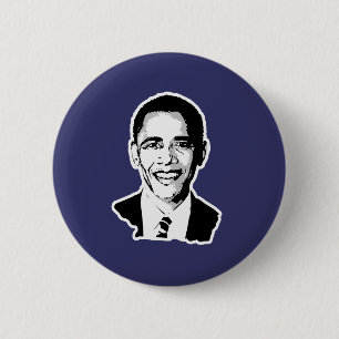 Badge Rond 5 Cm Barack Obama