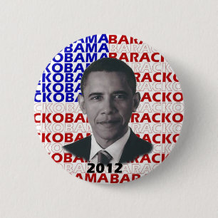 Badge Rond 5 Cm Barack Obama 2012