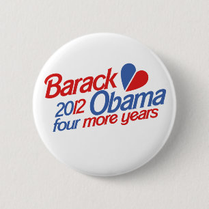 Badge Rond 5 Cm Barack Obama 2012