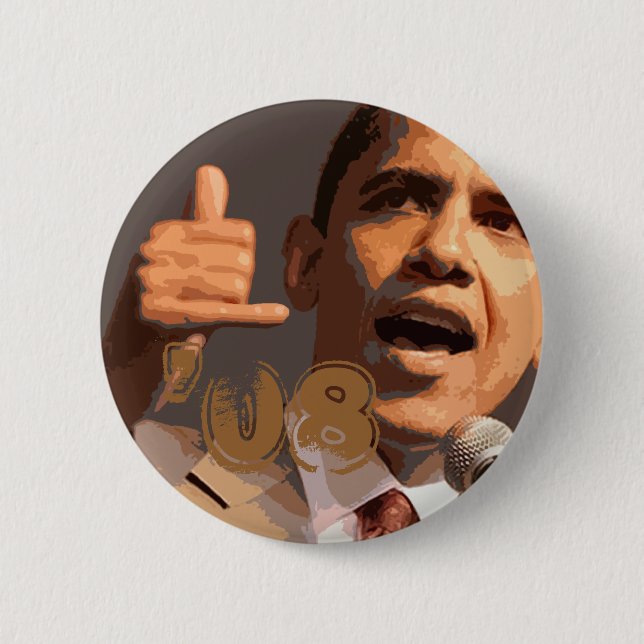 Badge Rond 5 Cm barack_obama-779027, '08 (Devant)